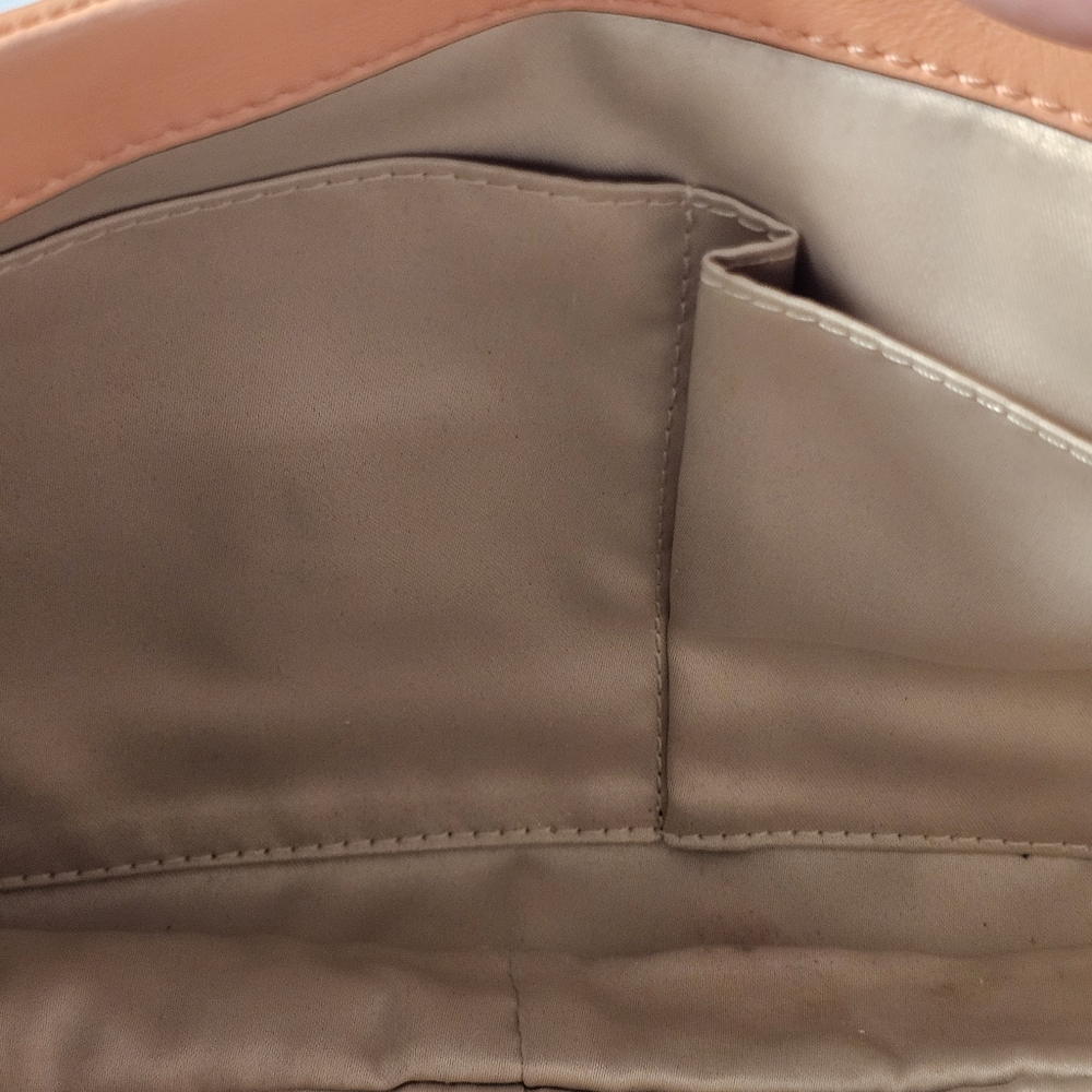 Vtg COACH Peach Leather Shoulder Bag (14755) RARE - Picture 13 of 14